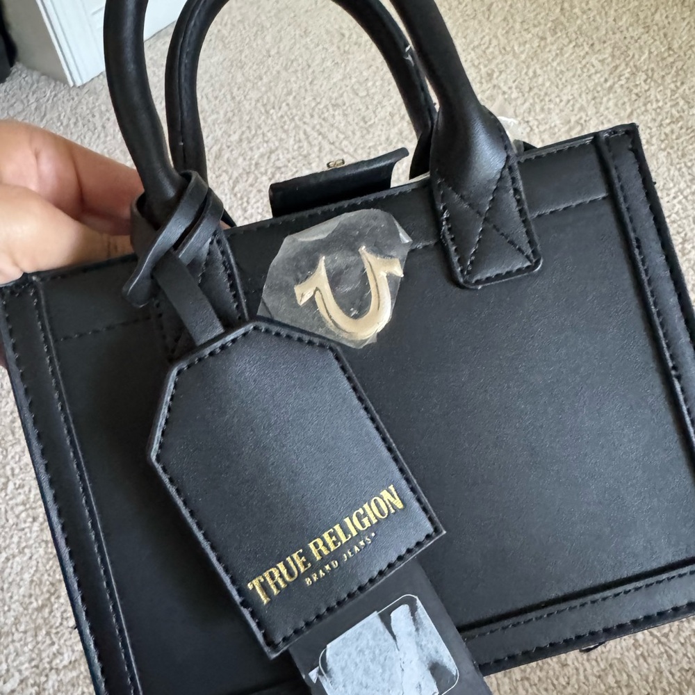 True Religion Black Satchel Bag